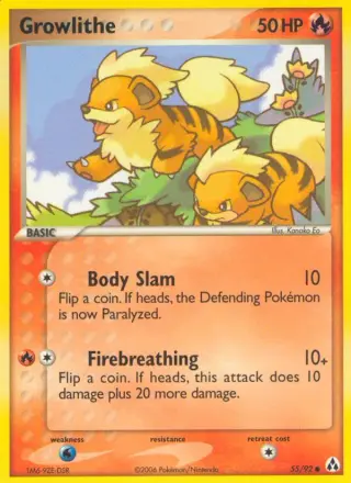 Growlithe 55/092