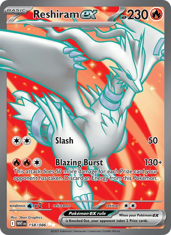 Reshiram ex 158/086