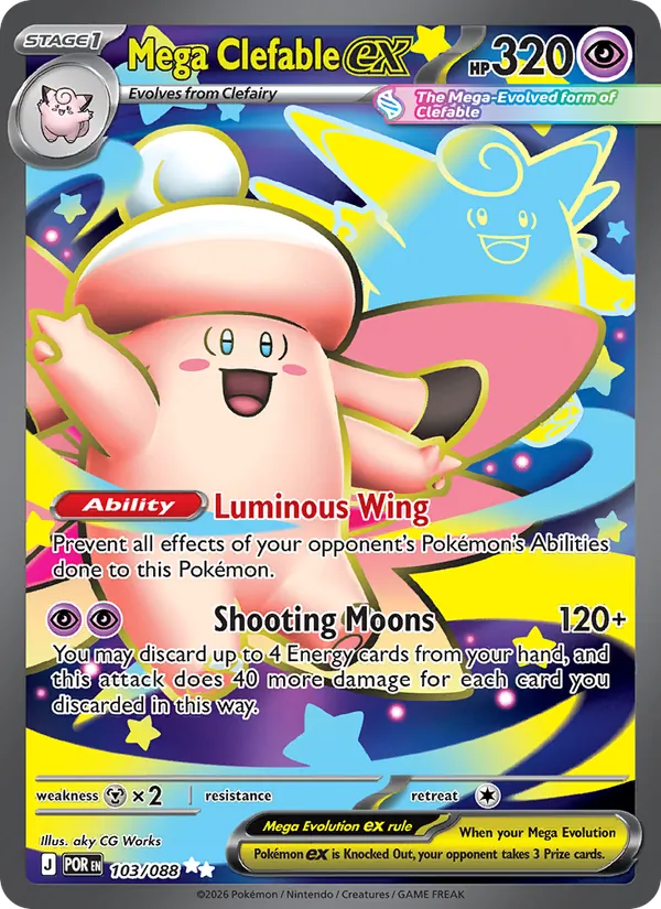 Mega Clefable ex 103/088