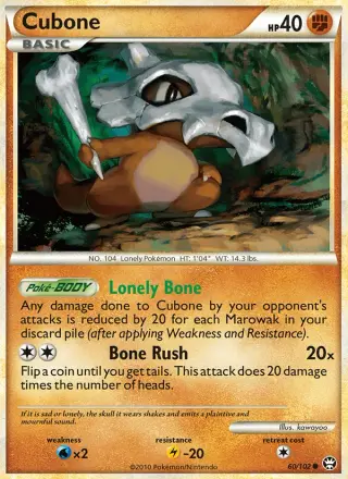 Cubone 60/102