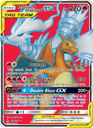 Reshiram & Charizard GX 194/214