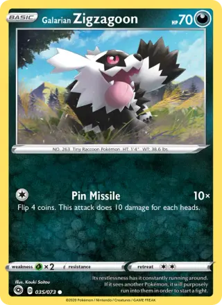 Galarian Zigzagoon 35/073