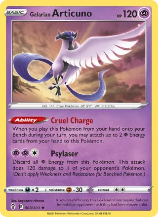 Galarian Articuno 63/203