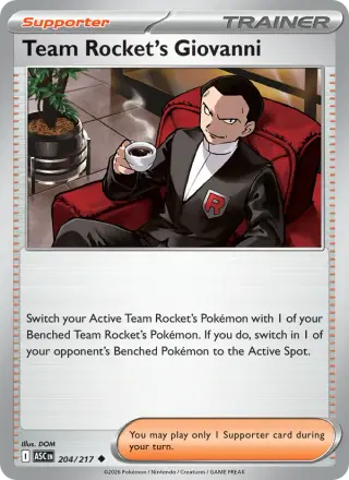 Team Rocket's Giovanni 204/217