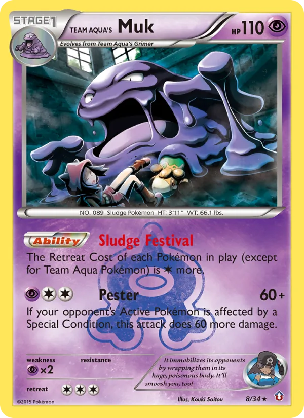 Team Aqua's Muk 8/034