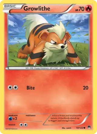 Growlithe 10/122
