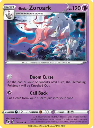 Hisuian Zoroark 076/196