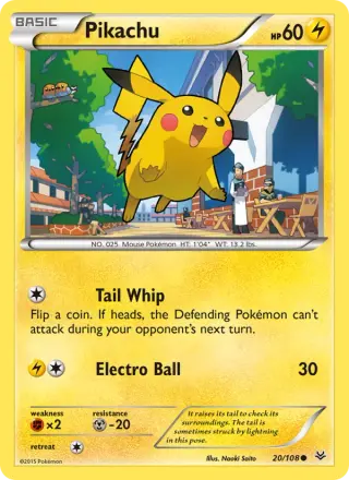 Pikachu 20/108