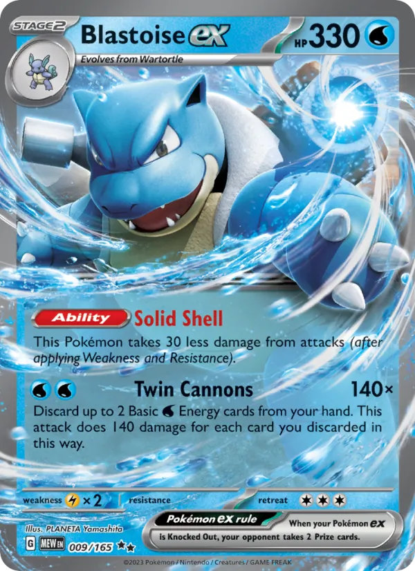 Blastoise ex 009/165