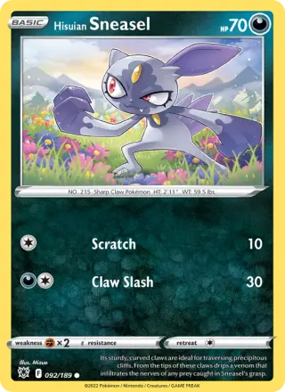 Hisuian Sneasel 092/189