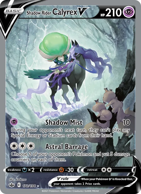Shadow Rider Calyrex V 172/198