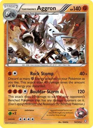 Team Magma's Aggron 14/034