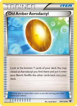 Old Amber Aerodactyl 106/124