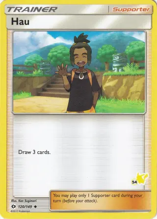 Hau 120/149 (Pikachu stamp 54)