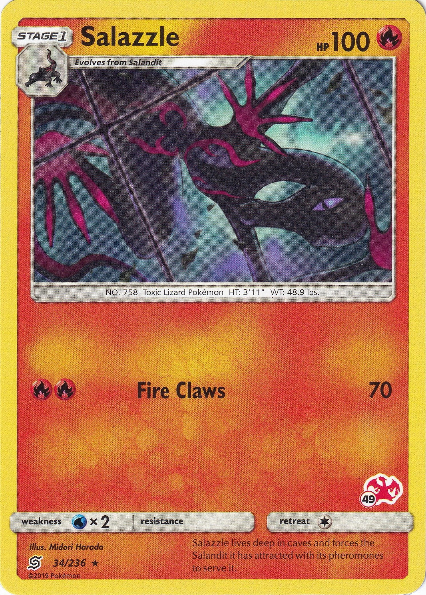 Salazzle 034/236 (Charizard stamp 49)