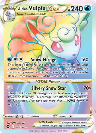 Alolan Vulpix VSTAR 197/195