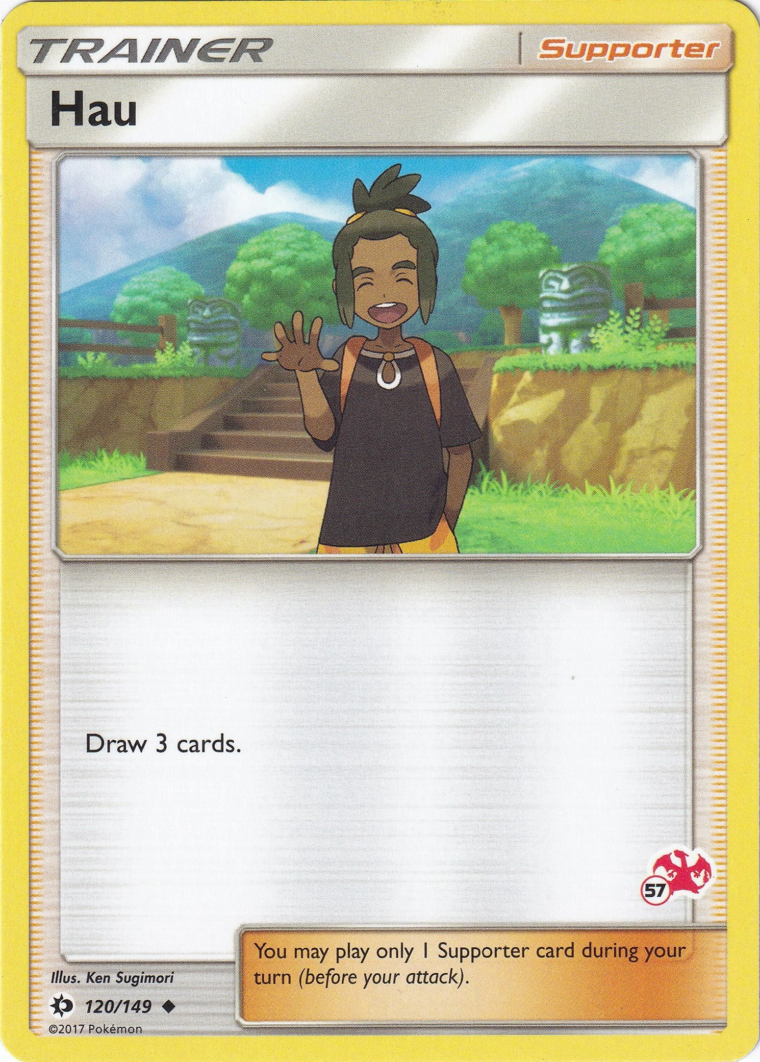 Hau 120/149 (Charizard stamp 57)