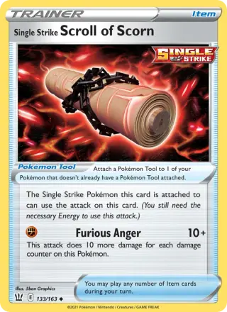 Single Strike Scroll of Scorn 133/163