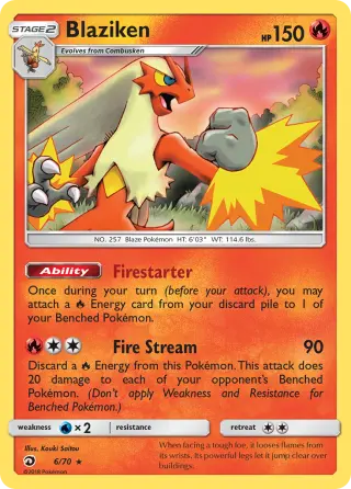 Blaziken 6/070