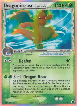 Dragonite ex δ 91/101