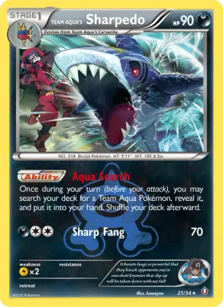 Team Aqua's Sharpedo 21/034