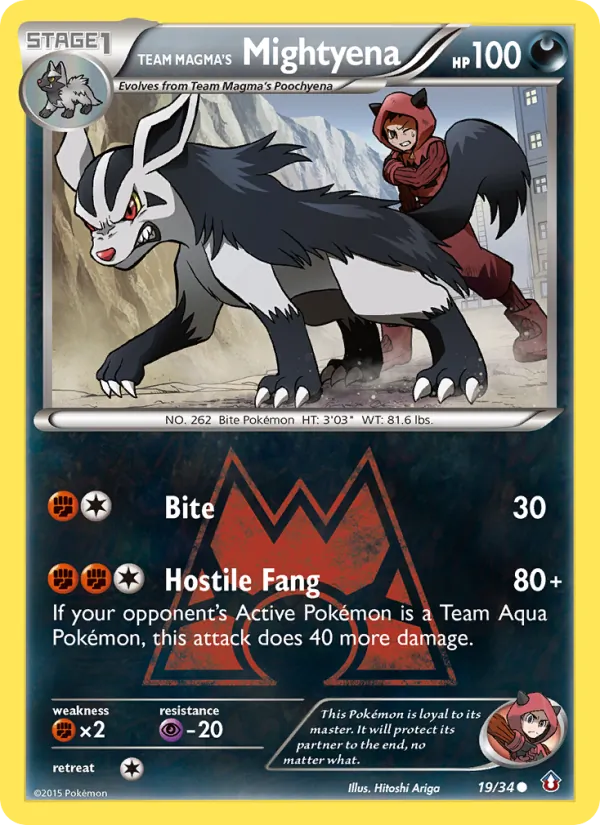Team Magma's Mightyena 19/034