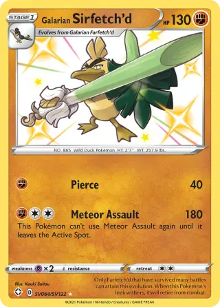 Galarian Sirfetch'd SV064/122