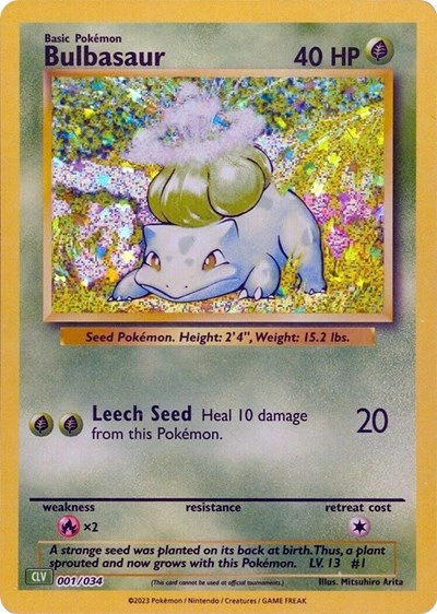 Bulbasaur 001/034