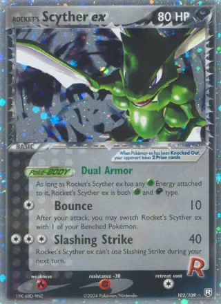 Rocket's Scyther ex 102/109