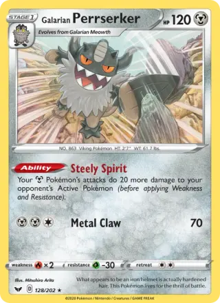 Galarian Perrserker 128/202
