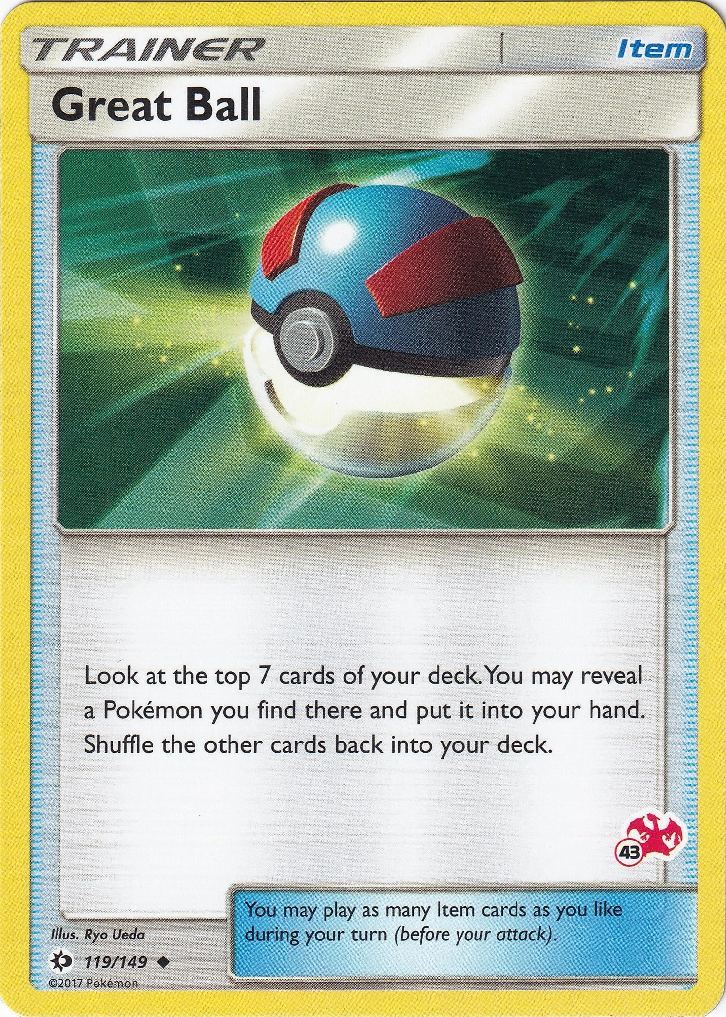 Great Ball 119/149 (Charizard stamp 43)