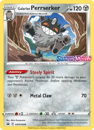Galarian Perrserker SWSH008/307