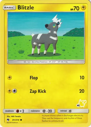 Blitzle 081/214 (Pikachu stamp 45)