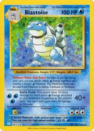 Blastoise 003/034