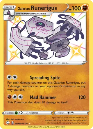 Galarian Runerigus SV066/122
