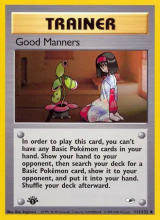 Good Manners 111/132