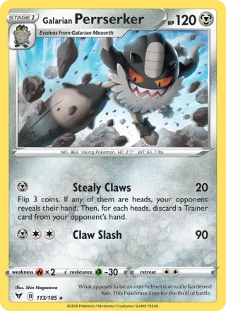 Galarian Perrserker 113/185
