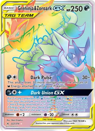 Greninja & Zoroark GX 222/214
