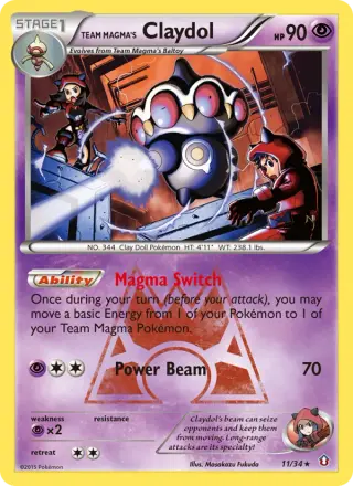 Team Magma's Claydol 11/034
