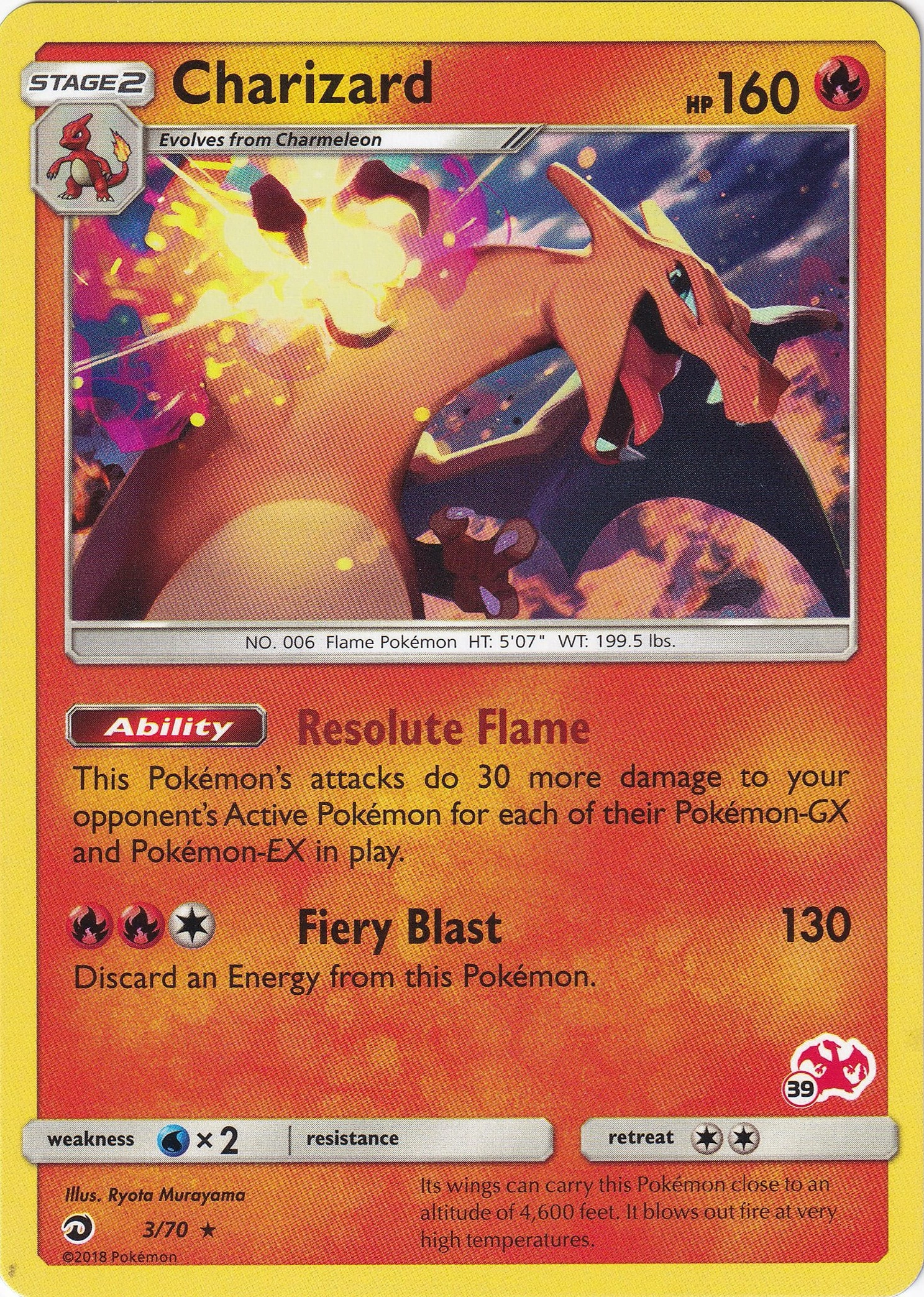 Charizard 003/070 (Charizard stamp 39)