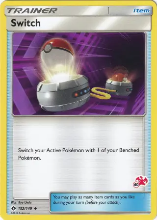 Switch 132/149 (Charizard stamp 40)
