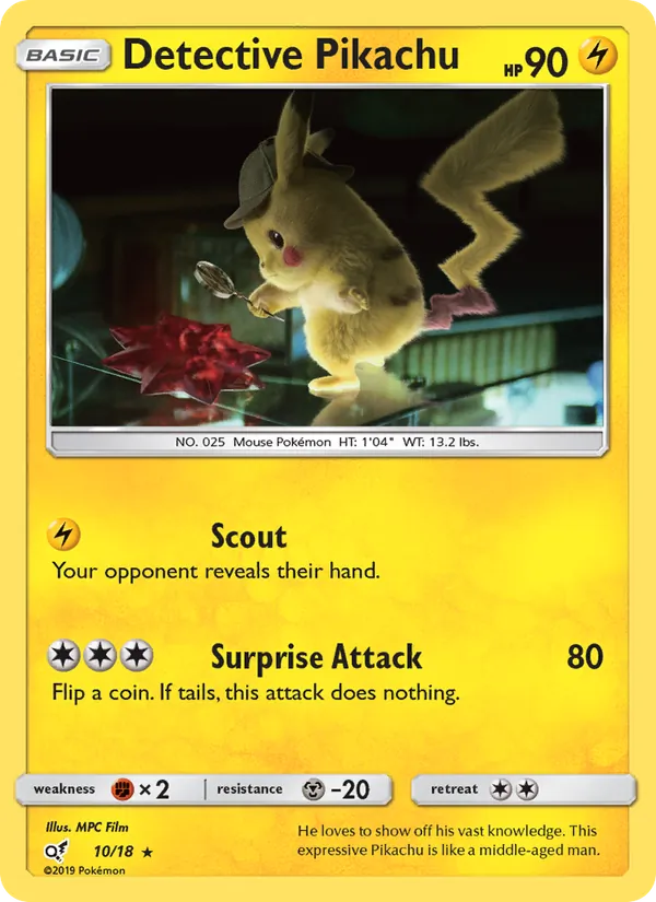Detective Pikachu 10/018