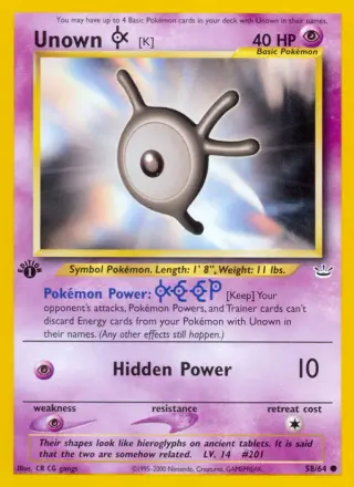 Unown [K] 58/064