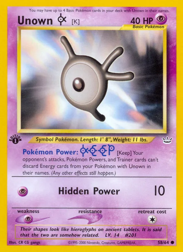 Unown [K] 58/064
